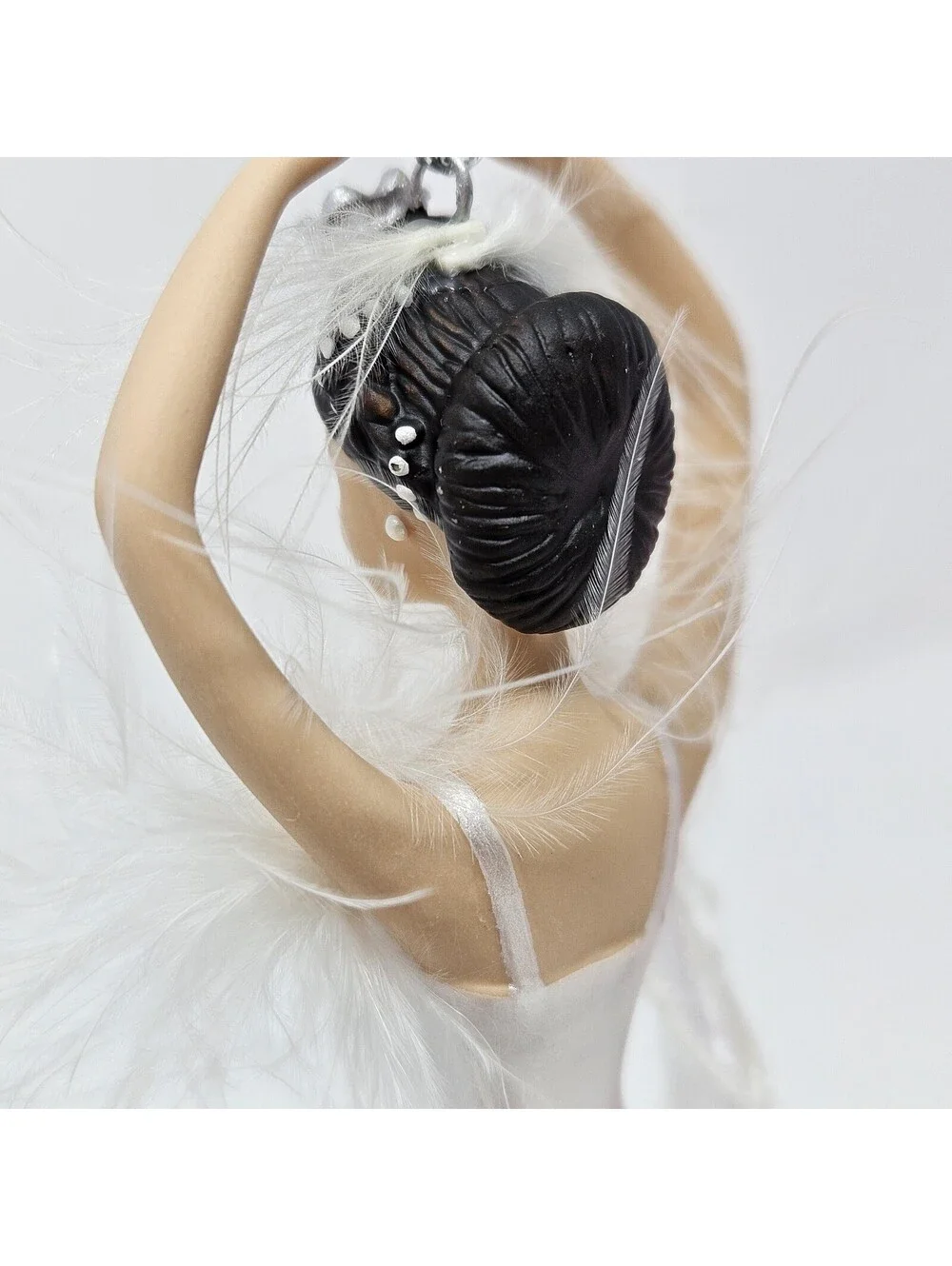 1998 Avon Barbie as The Swan Queen in Swan Lake Porcelain Ornament Original Box